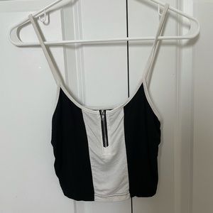 shein zip tank top